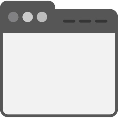 tarayıcı pencere simgesi vektör illüstrasyonu