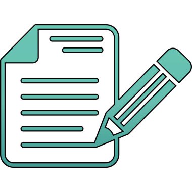 Kalem simgesi. vektör illüstrasyonu