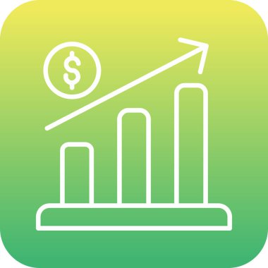 iş grafiği ikon vektör illüstrasyonu