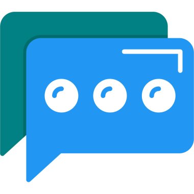 Konuş. Web simgesi basit illüstrasyon