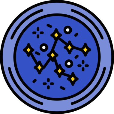 Ay. Web simgesi basit illüstrasyon