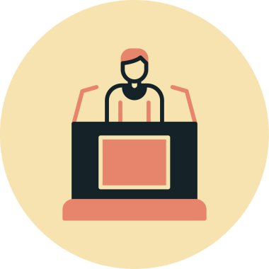 iş konsepti ikon vektör illüstrasyonu