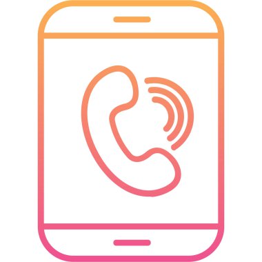 Telefon vektör simgesini ara. biçim düz semboldür, yuvarlak açılar, yuvarlak açılar, beyaz renk arkaplanı