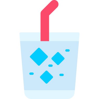 Su. Web simgesi basit illüstrasyon