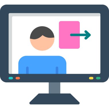 çevrimiçi alışveriş simgesi vektör illüstrasyonu