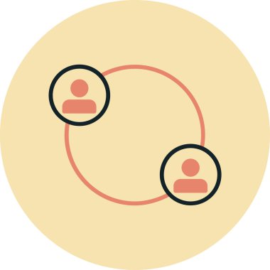 insanlar daire renk simgesini temsil ederler