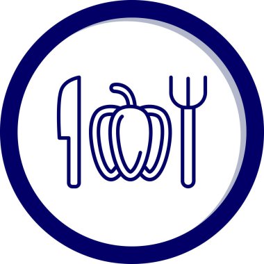 Basit vektör simgesi, yiyeceklerin çizimi