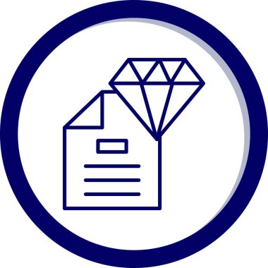 Elmas simgesi vektör illüstrasyonu