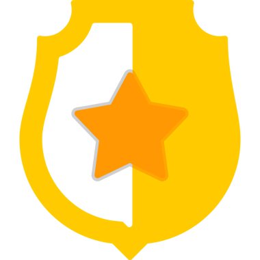 rozet yıldızı ikon vektör illüstrasyonu