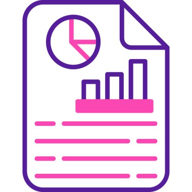 iş grafiği vektör simgesi