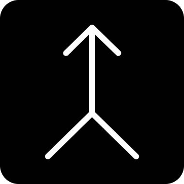 Tek bir simge tasarımının vektör illüstrasyonu