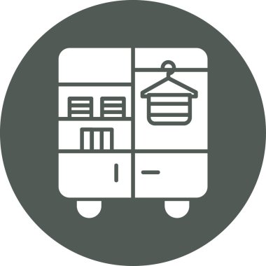 Bir torba simgesinin vektör illüstrasyonu