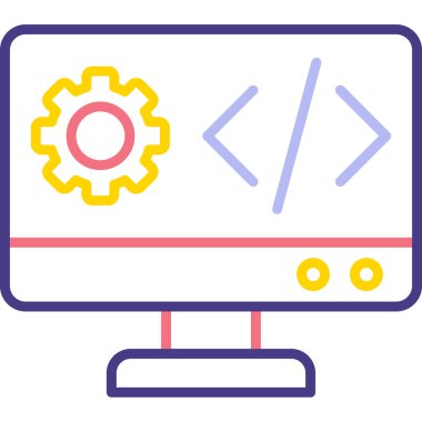 Web simgesi vektör illüstrasyonu