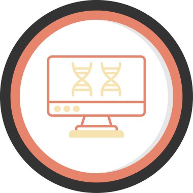 bilgisayar düz simgesi, vektör, illüstrasyon