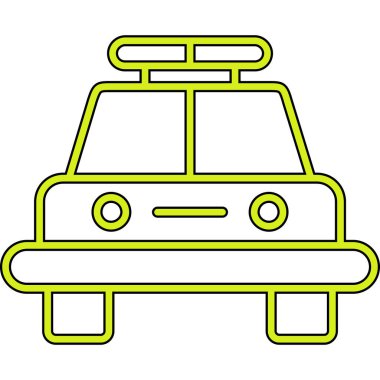 Araba ikonu. Web simgesi vektör illüstrasyonu