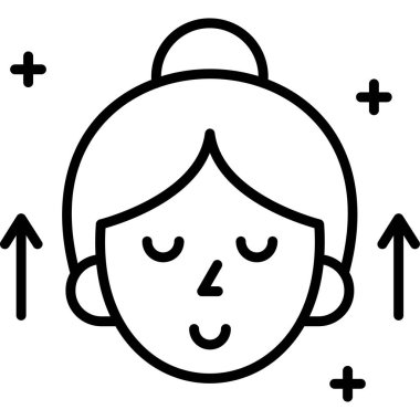 Gülümseme ikonu olan çocuk, taslak tarzı