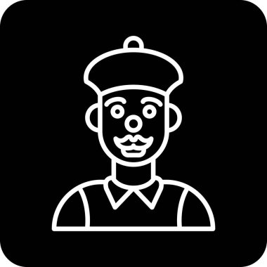 vektör polis simgesi illüstrasyonu