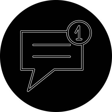 Konuşma baloncuğunun vektör çizimi