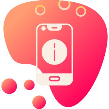 Akıllı telefon simgesinin vektör illüstrasyonu