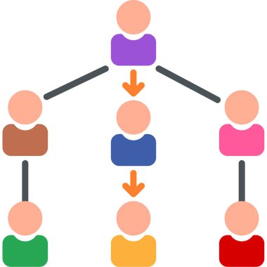 iş takımı düz simge vektörü