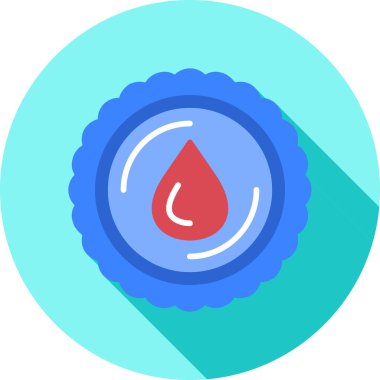 Kan bağışı vektör simgesi düz biçimli