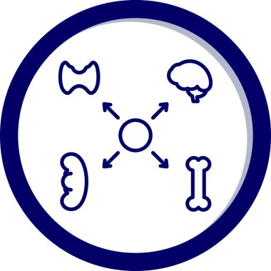 Kemikler. Web simgesi basit illüstrasyon