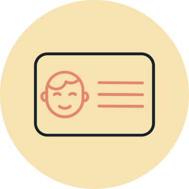 kart vektör simgesi modern basit illüstrasyon