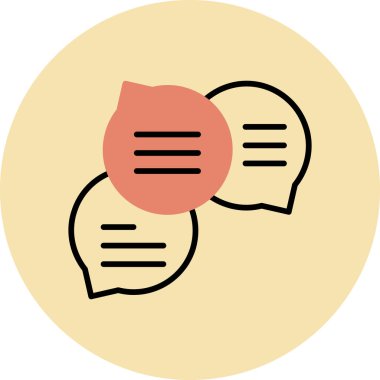 Konuşma baloncuklarının vektör çizimi