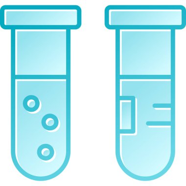 Laboratuvar matarası. Laboratuvar matarası ikonu. vektör illüstrasyonu