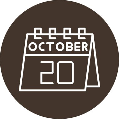 Bir takvim ve takvimin simgesi olan illüstrasyon