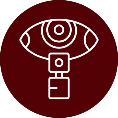 Göz simgesi, vektör illüstrasyonu