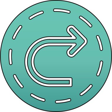 Çizgi film işaretinin vektör çizimi