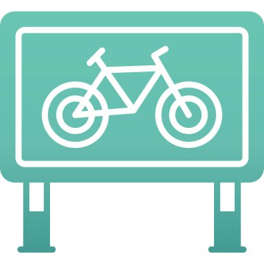 Bir bisikletin vektör çizimi