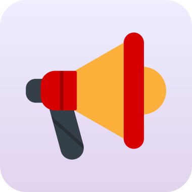 Megafon ikonu vektör illüstrasyonu