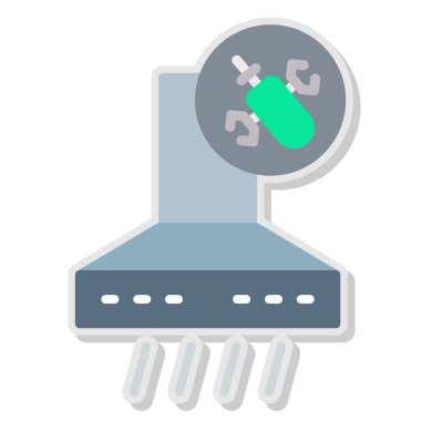 Güvenlik sistemi kontrol simgesi. Beyaz arkaplanda izole edilmiş güvenlik sistemi vektör simgesinin düz çizimi