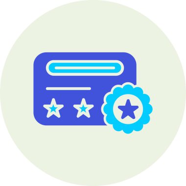 Reyting. Web simgesi basit illüstrasyon