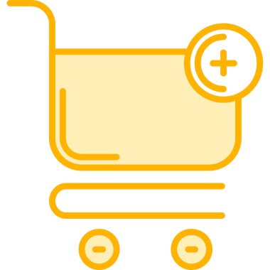 Sepet ikonu vektör illüstrasyonu