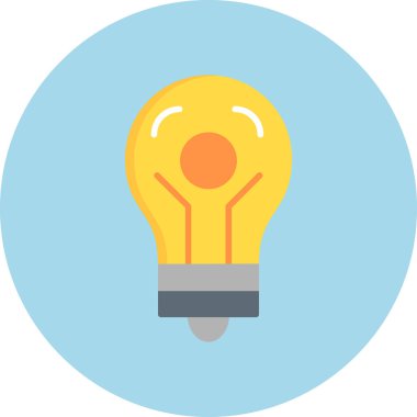ampul yaratıcı fikir simgesi