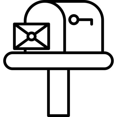 e-posta simgesi ana hat biçiminde