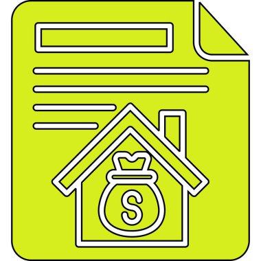 ev parası vektör çizgisi simgesi