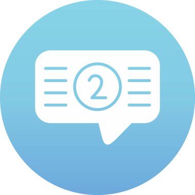 Konuş. Web simgesi basit illüstrasyon