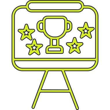 ödül kupa simgesi ana hatlarıyla