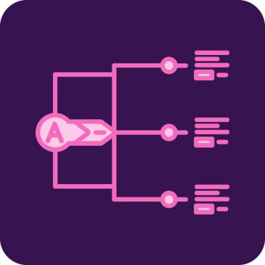 Modern bir simgenin vektör illüstrasyonu