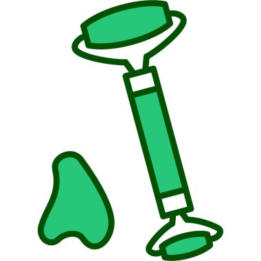 Yeşil ve mavi camın vektör çizimi