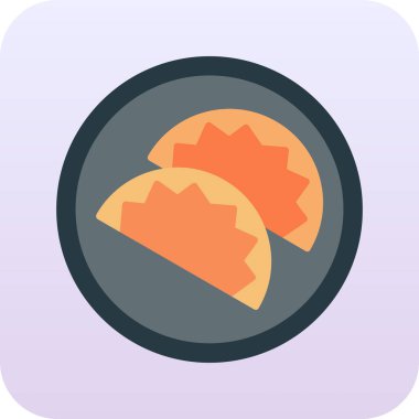 Ekmek. Web simgesi basit illüstrasyon