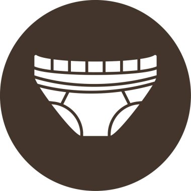 İç çamaşırı. Web simgesi basit illüstrasyon