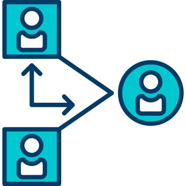 İnsan simgesinin vektör illüstrasyonu