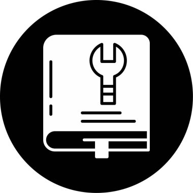 Tornavida ikonlu bir laptop. vektör illüstrasyonu