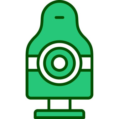 Kamera simgesi. Web için kamera vektör simgelerinin özet çizimi