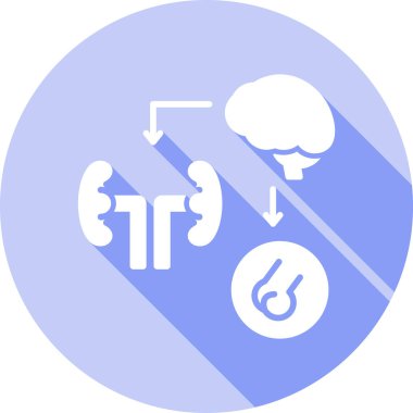 Böbrek. Web simgesi basit illüstrasyon